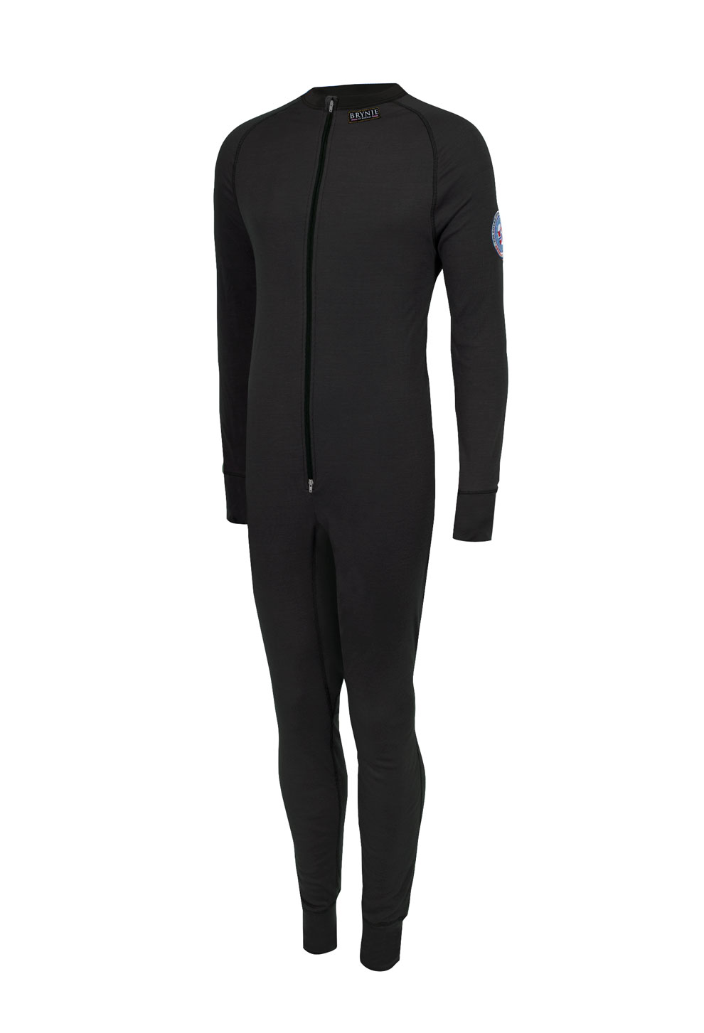 Arctic Double XC Suit roundneck singlezip med tommelgrep. Farge: SORT